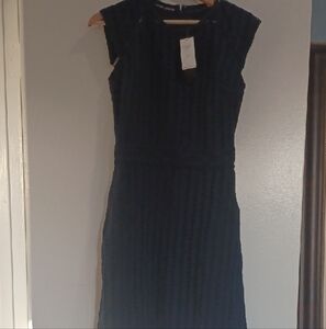 Banana Republic Elegant Black Midi Dress